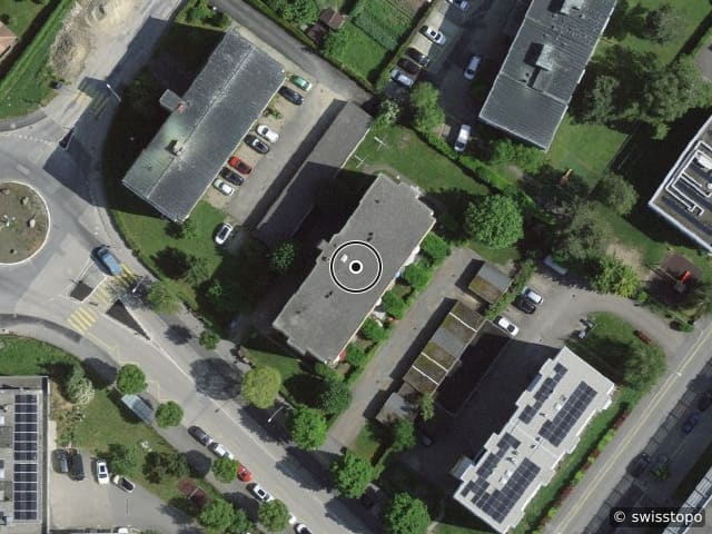 Luftbild Avenue Kiener 69, Yverdon-les-Bains