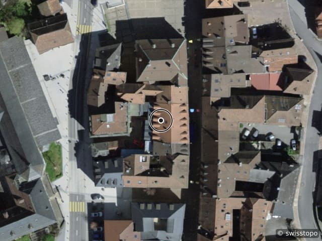 Luftbild Avenue d'Agaune 38B, Saint-Maurice