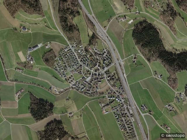 Luftbild Knonau