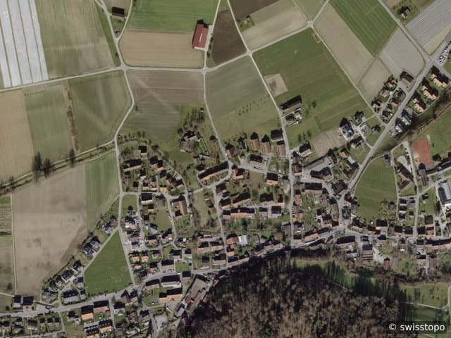 Luftbild Flaach