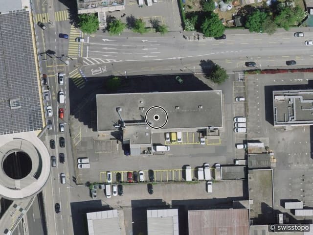 Luftbild Avenue de la Praille 55, Carouge