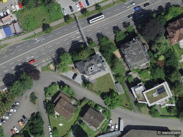 Luftbild der Lage – Obergrundstrasse 117, 6006 Luzern