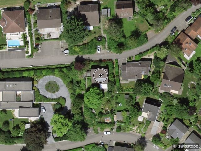 Vue aérienne de l’emplacement – Räbmatt 8, 4305 Olsberg