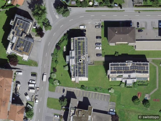 Luftbild der Lage – Nollenhornstr. 14, 9000 St. Gallen