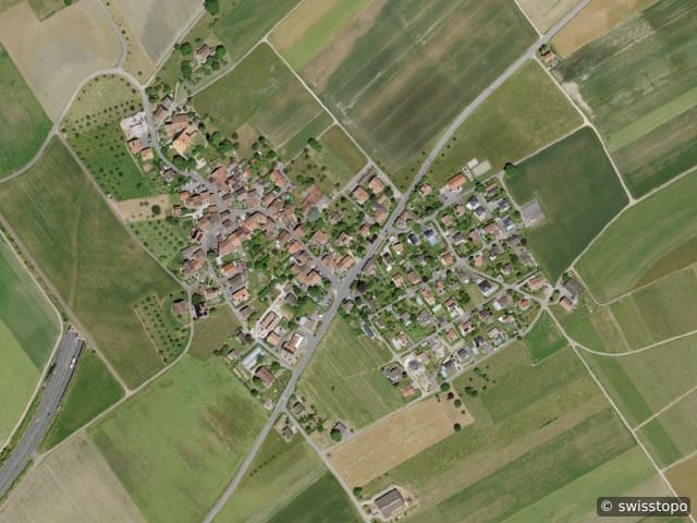 Luftbild Derrière-Ville 1, Onnens