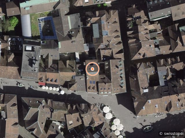 Luftbild Gurzelngasse 6, Solothurn
