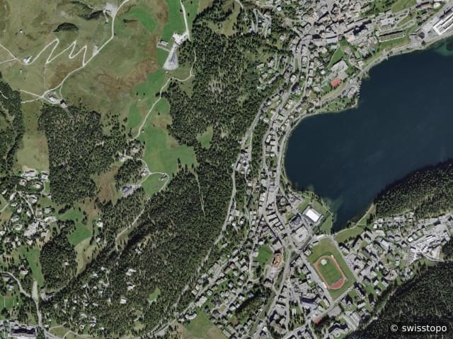 Luftbild St. Moritz