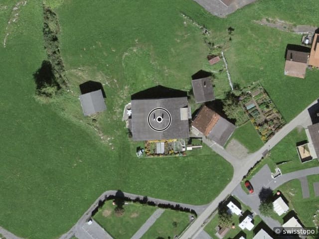 Luftbild Hofstatt 302, Hasliberg Goldern