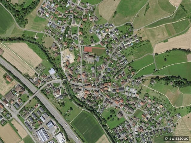 Luftbild Standort Mühlerain 163, Öschgen