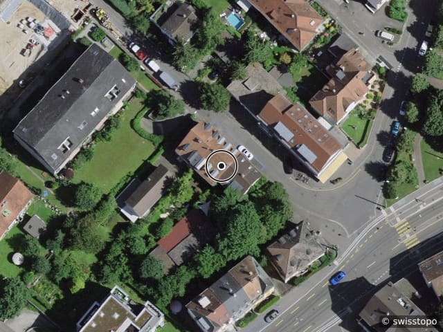 Luftbild Langmattweg 5, Lindenplatz Allschwil