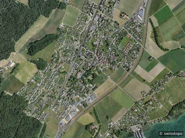 Aerial view of the location – Bevaix
