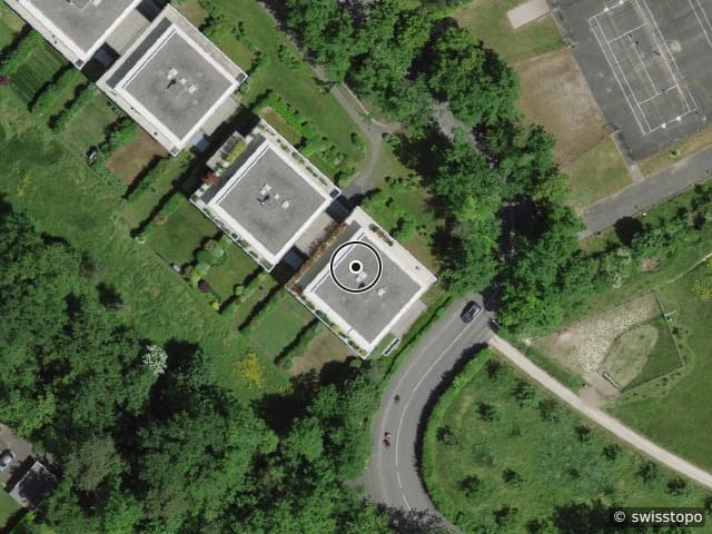 Luftbild der Lage – Chemin de la Colline 31, 1213 Petit-Lancy