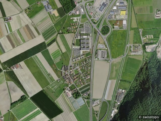 Luftbild Rennaz