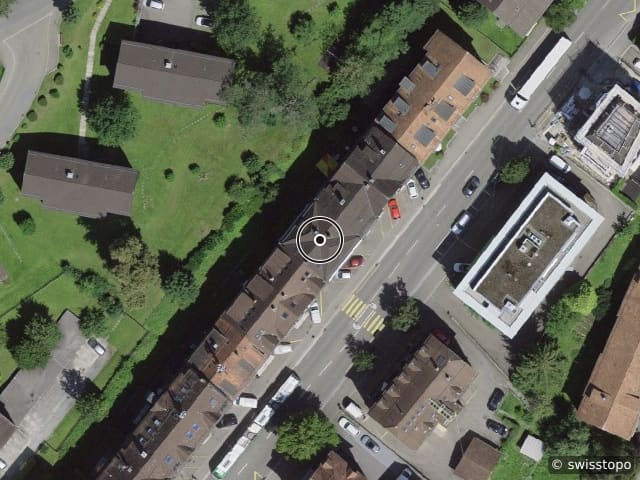 Luftbild der Lage – Langgasse 95, 9008 St. Gallen