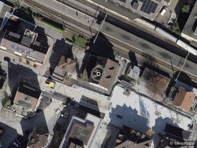 Vue aérienne de l’emplacement – Dorfstrasse 93, 8008 Zürich