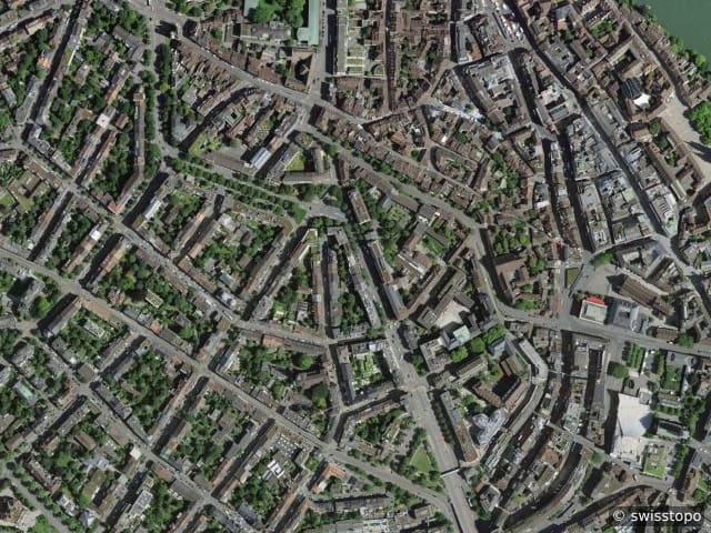 Luftbild der Lage – 4051 Basel