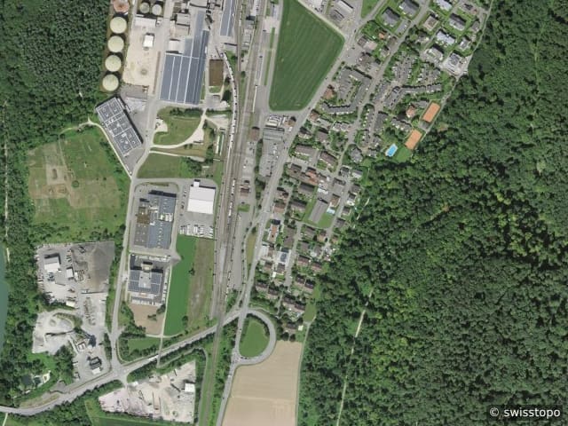 Luftbild: das Gebiet