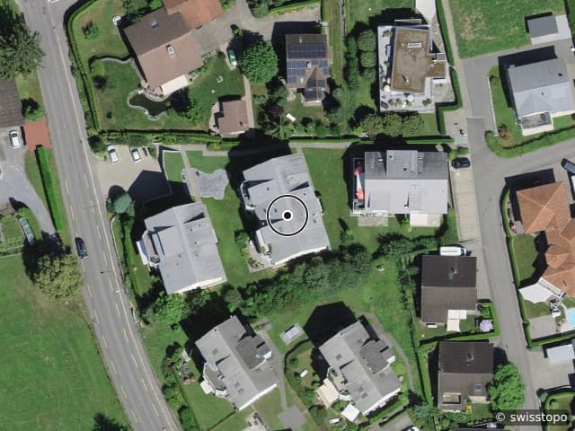 Luftbild der Lage – Hauptstrasse 50, 5036 Oberentfelden