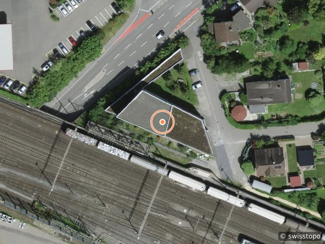 Luftbild Sophie Hämmerli-Strasse 25, Lenzburg