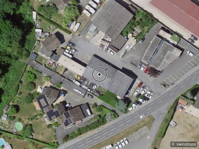 Luftbild der Lage – Route de Vallaire 108, 1024 Ecublens
