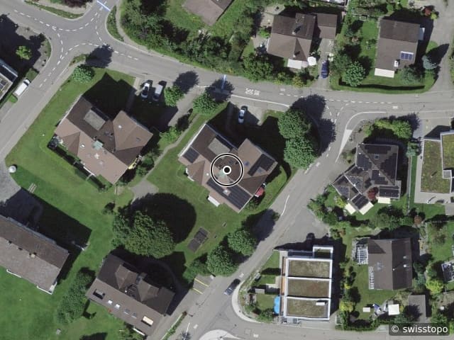 Luftbild der Lage – Oberstrasse 4, 9000 St. Gallen