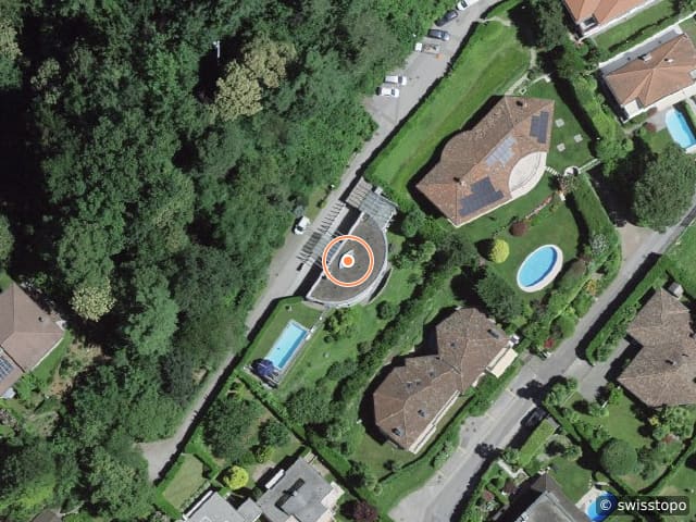 Luftbild Strada San Maurizio 9, Lugano
