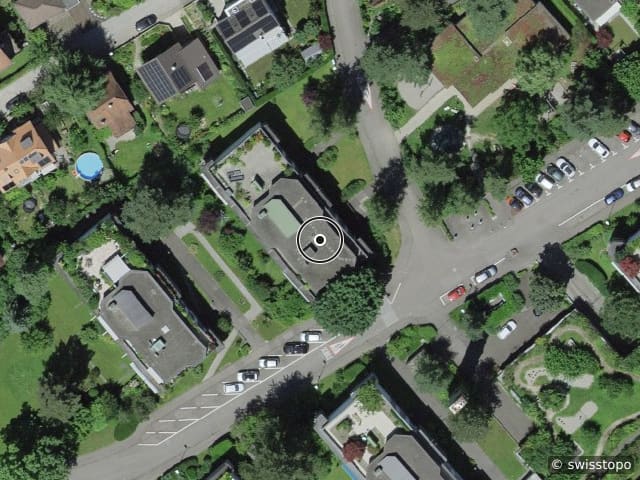 Luftbild der Lage – Im Lee 5, 4144 Arlesheim