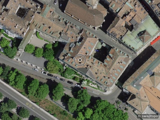 Luftbild Rue des Granges 16, Genève