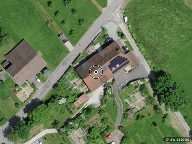 Luftbild der Lage – Route De La Condémine 56, 1475 Estavayer-le-Lac