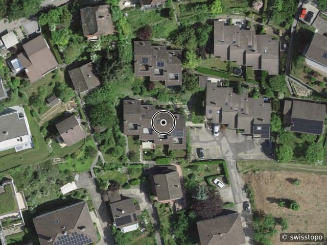 Luftbild Chemin de la Chênaie 29B, Peseux