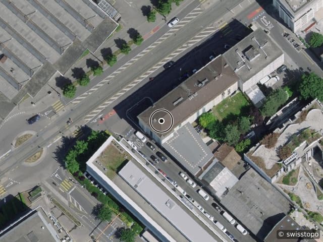 Luftbild der Lage – Rue François-Meunier 1, 1227 Carouge GE