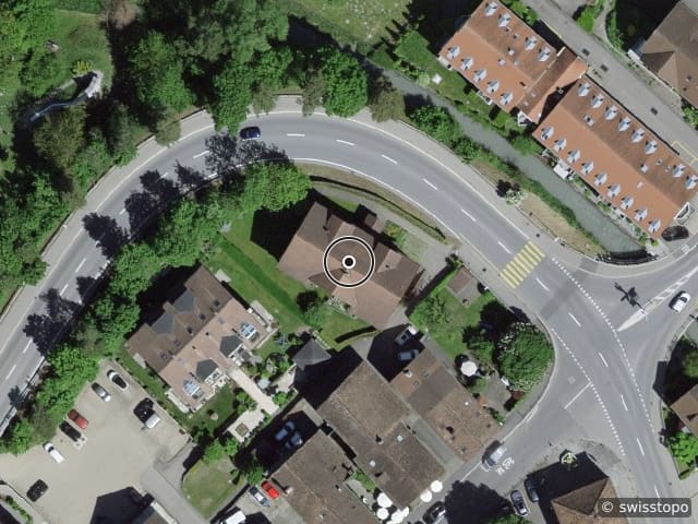 Luftbild der Lage – Bahnhofstrasse 6, 7304 Maienfeld
