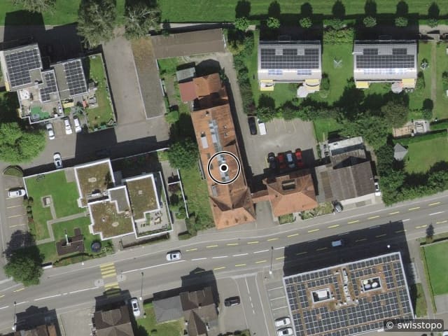 Luftbild der Lage – Weinfelder Str. 42, 8580 Amriswil