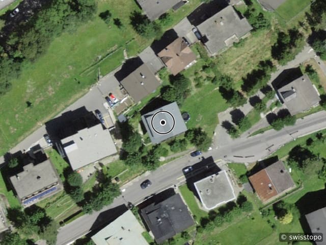 Luftbild avenue Rollier 24, Leysin