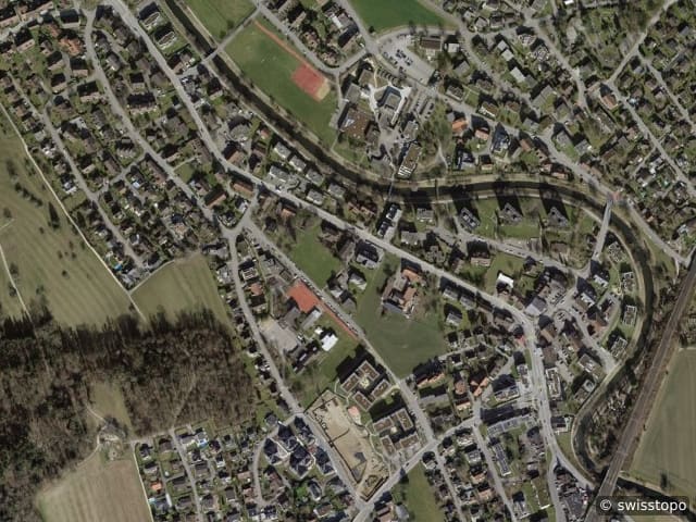 Luftbild der Lage – 8172 Niederglatt