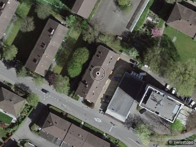 Luftbild der Lage – Hessstrasse 43, 3097 Liebefeld