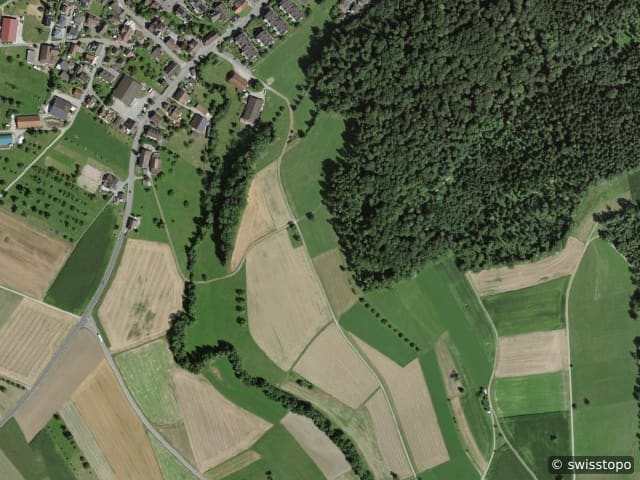 Luftbild der Lage – 5619 Uezwil