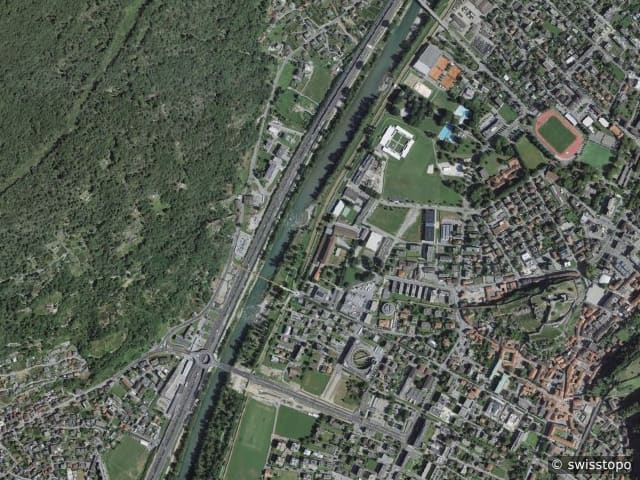 Luftbild Bellinzona