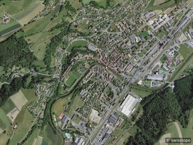 Luftbild der Lage – 1510 Chavannes-sur-Moudon