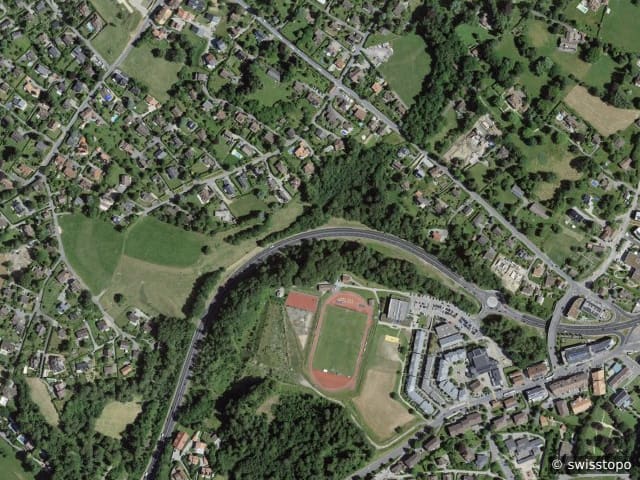 Luftbild: das Gebiet