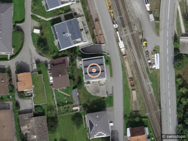 Luftbild Äussere Bahnhofstrasse 3, Thusis