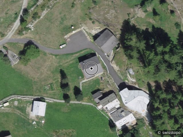 Vista aerea della posizione – Alter Talweg 15, 3910 Saas-Grund