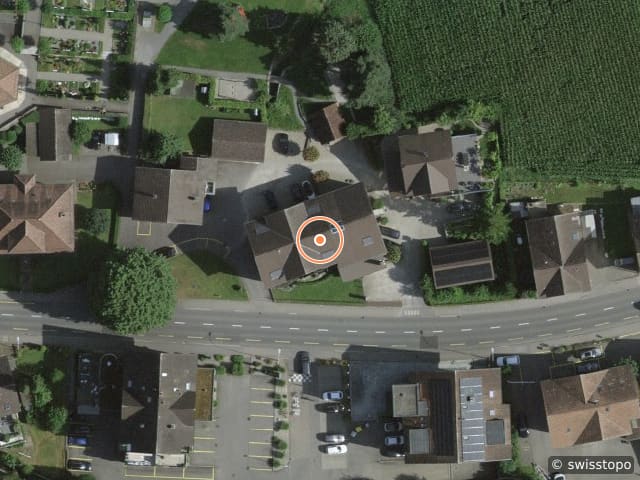 Luftbild der Lage – Oberdorf 5, 6018 Buttisholz
