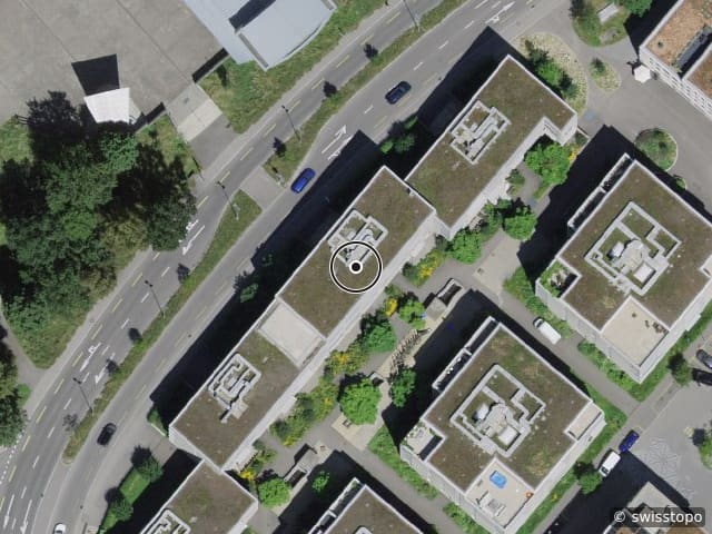 Luftbild der Lage – Bahnhofstrasse 22, 3073 Gümligen
