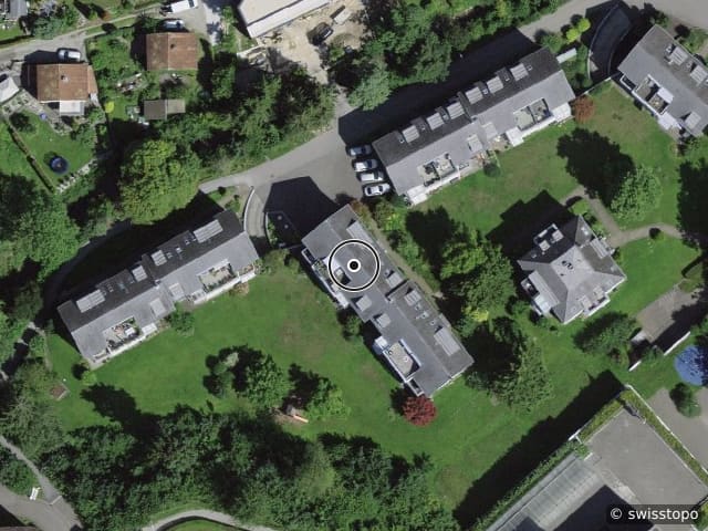 Luftbild der Lage – Bachfeldstr. 21, 9000 St. Gallen