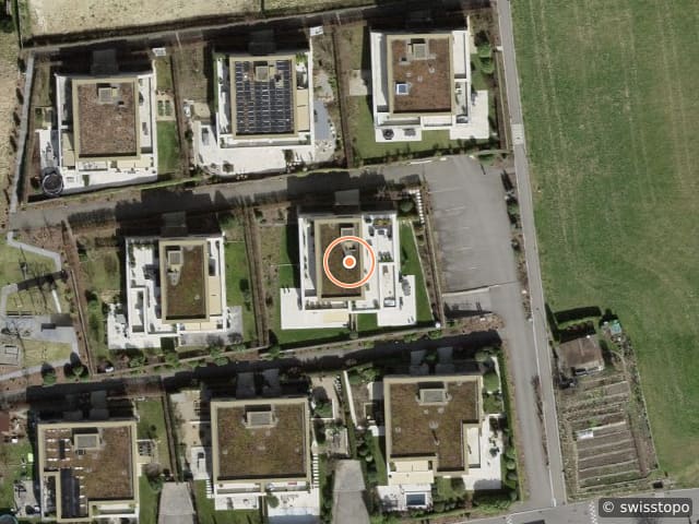 Luftbild der Lage – Rainstrasse 74, 8706 Meilen