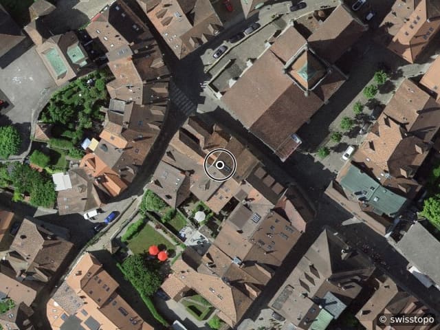 Luftbild der Lage – Grand-Rue 31, 1470 Estavayer-le-Lac