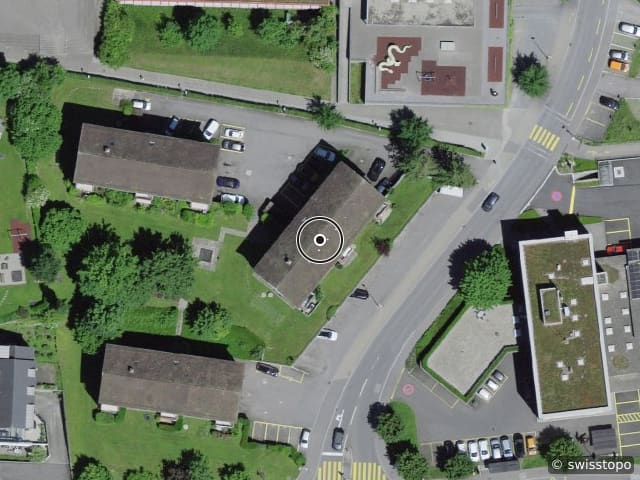 Luftbild der Lage – Bollwiesstrasse 3, 8645 Jona