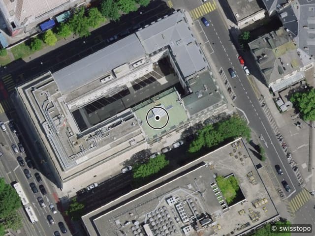 Luftbild Rue Jacques-Balmat 5, Genève