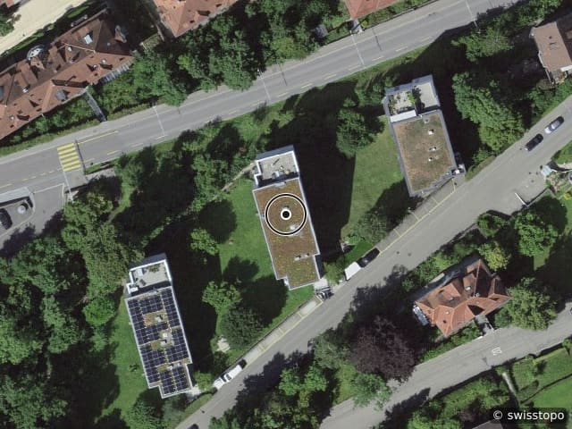 Luftbild der Lage – Berneggstr. 52, 9000 St. Gallen